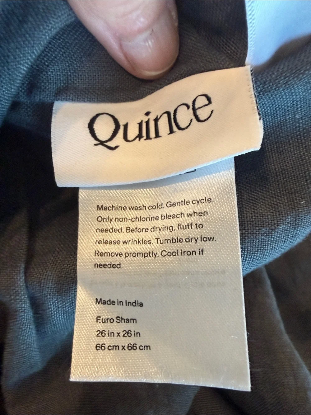 Two!! Quince 100% Linen Euro Shams